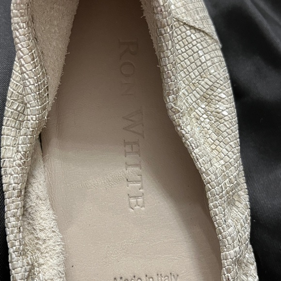 Ron White ballet flats. Metallic. - Picture 7 of 7